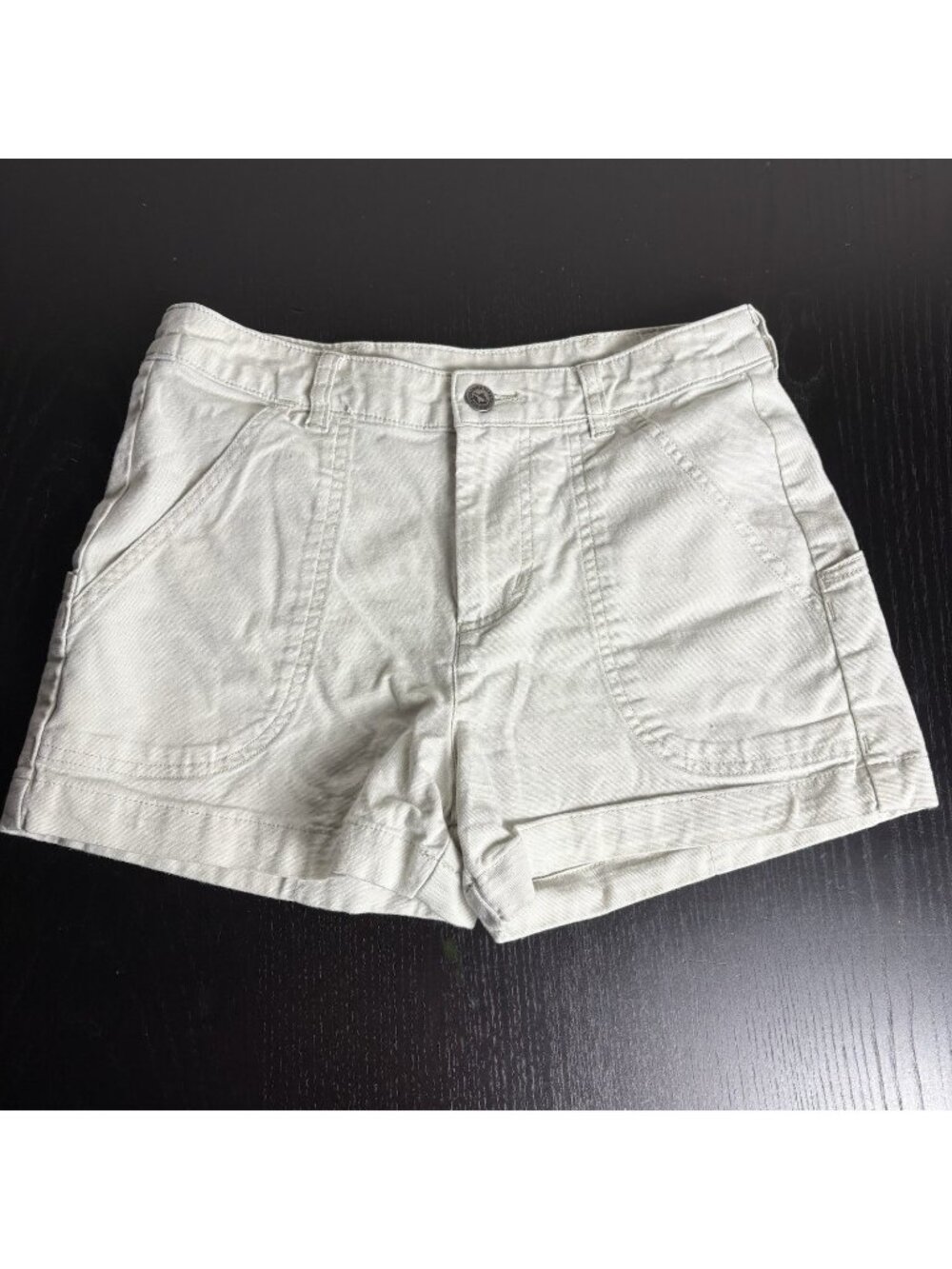 PATAGONIA Womens Size 0 Stand-Up Shorts 3" Inseam Light Beige